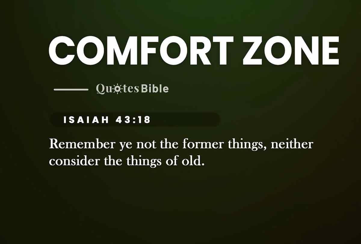 comfort zone bible verses photo