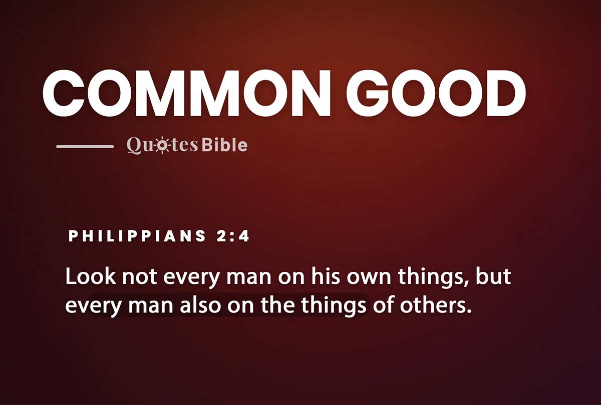 common good bible verses quote