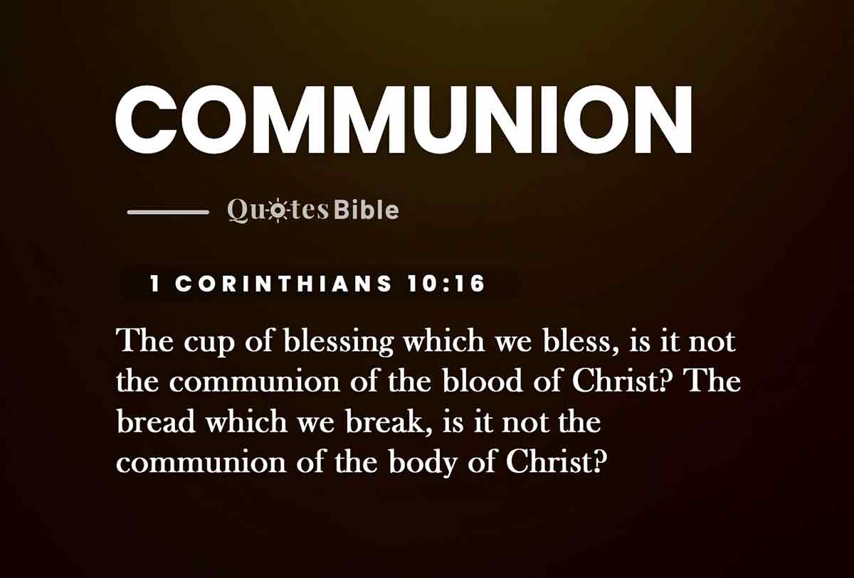 communion bible verses photo