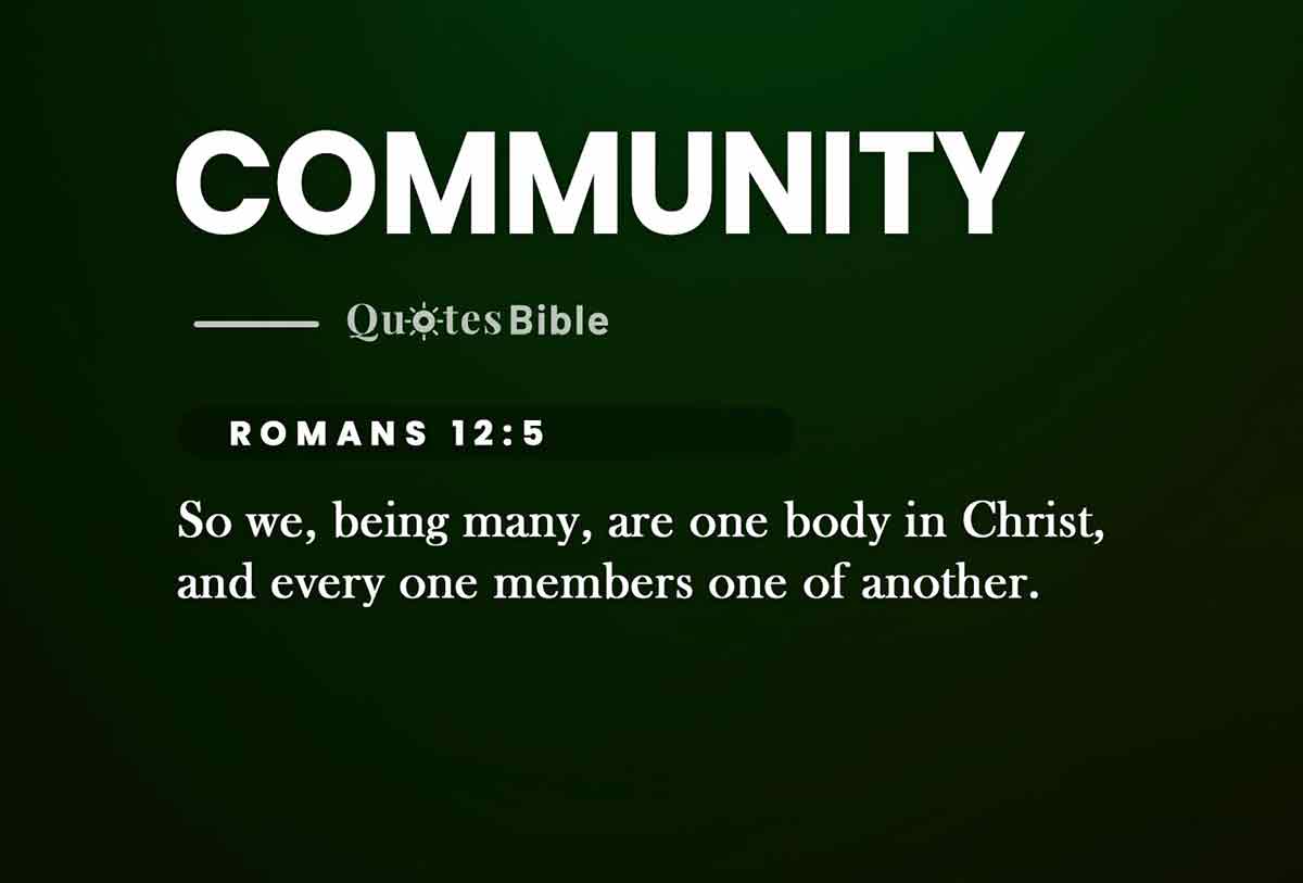 community bible verses quote