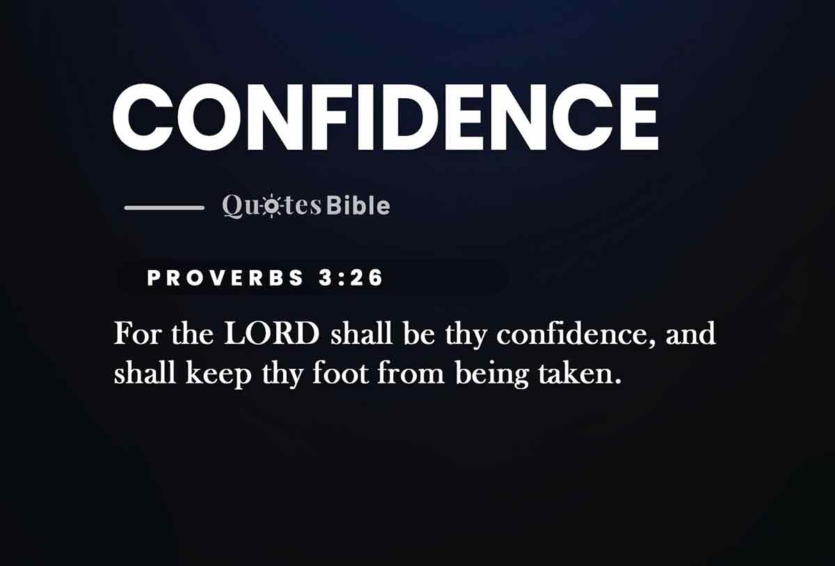 confidence bible verses quote
