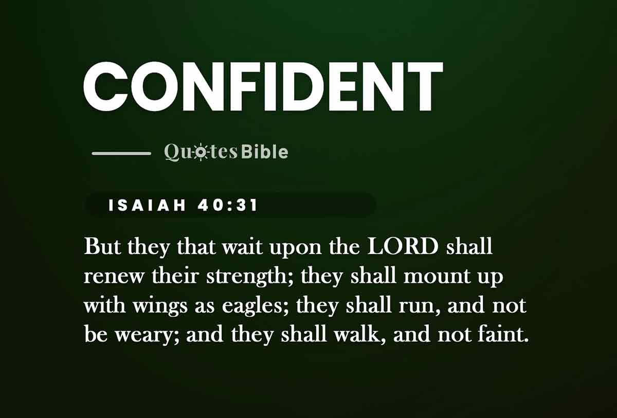 confident bible verses quote