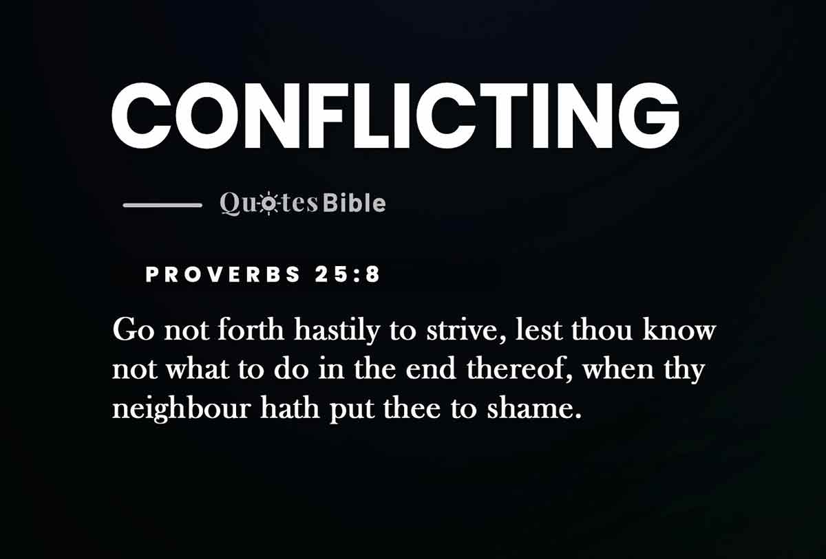 conflicting bible verses photo