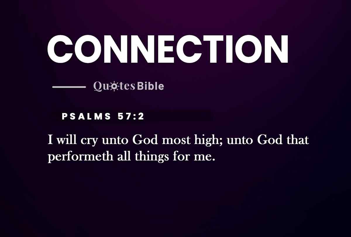 connection bible verses quote