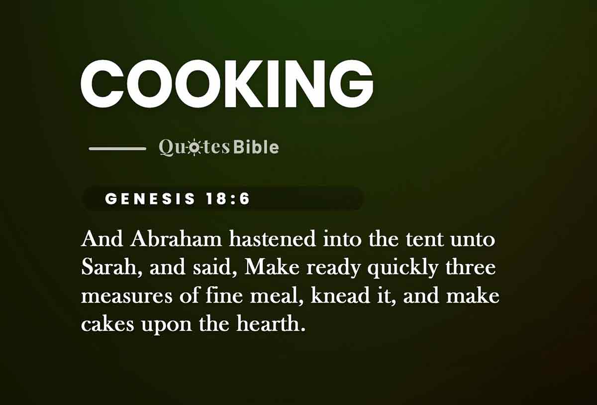cooking bible verses quote