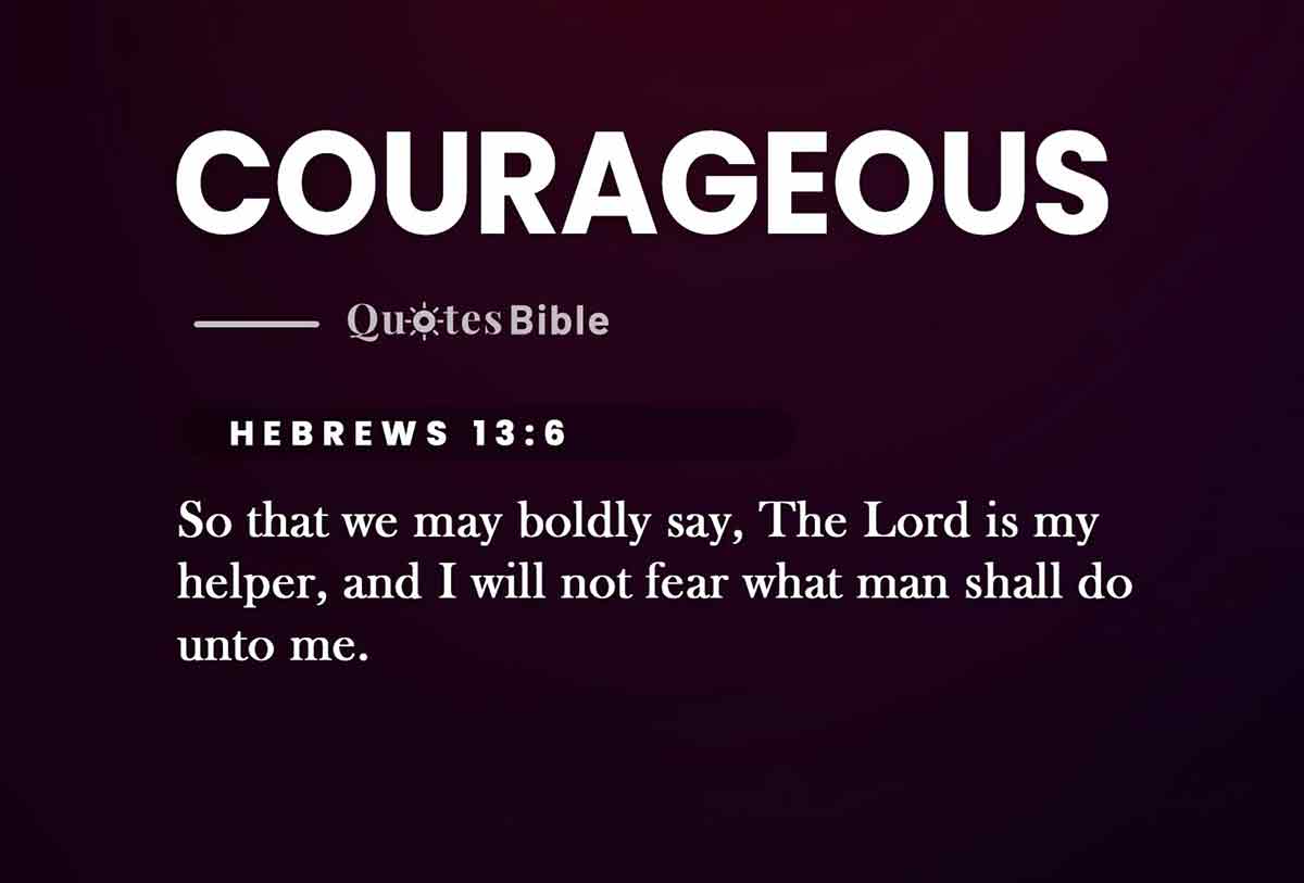 courageous bible verses quote