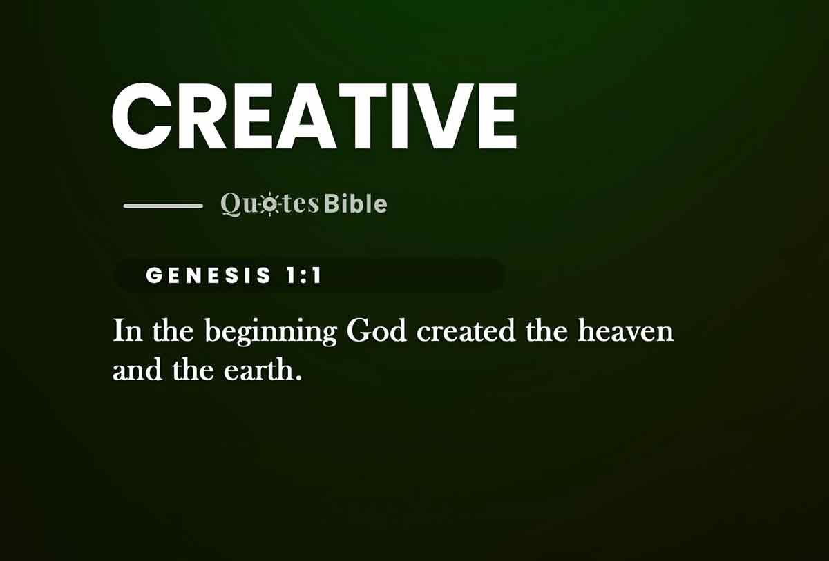 creative bible verses quote