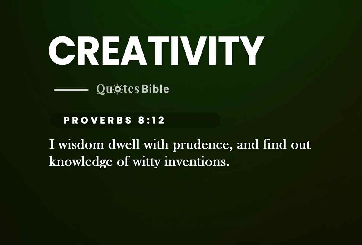 creativity bible verses quote