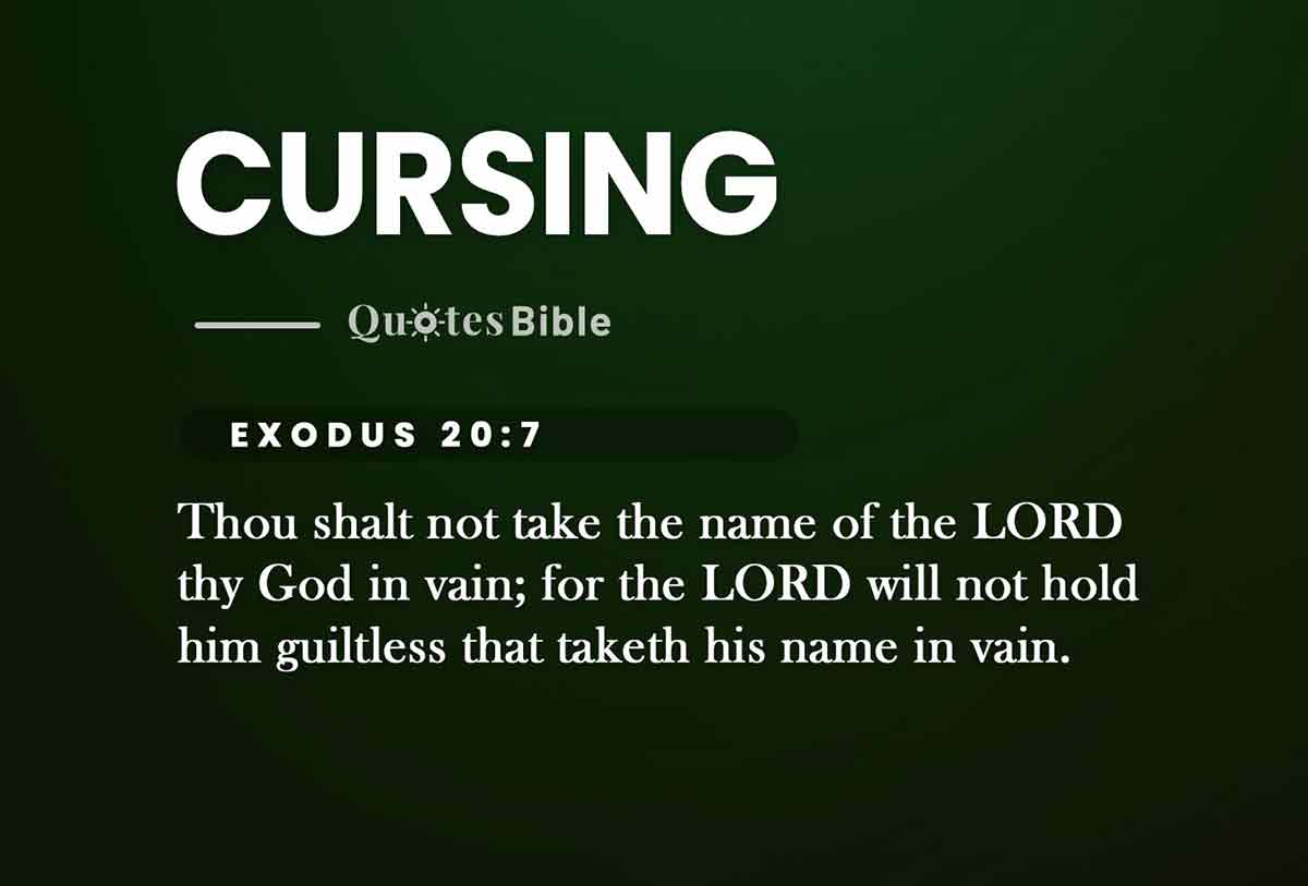 cursing bible verses quote