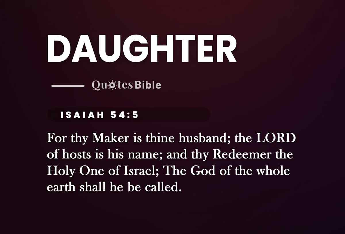 daughter bible verses quote
