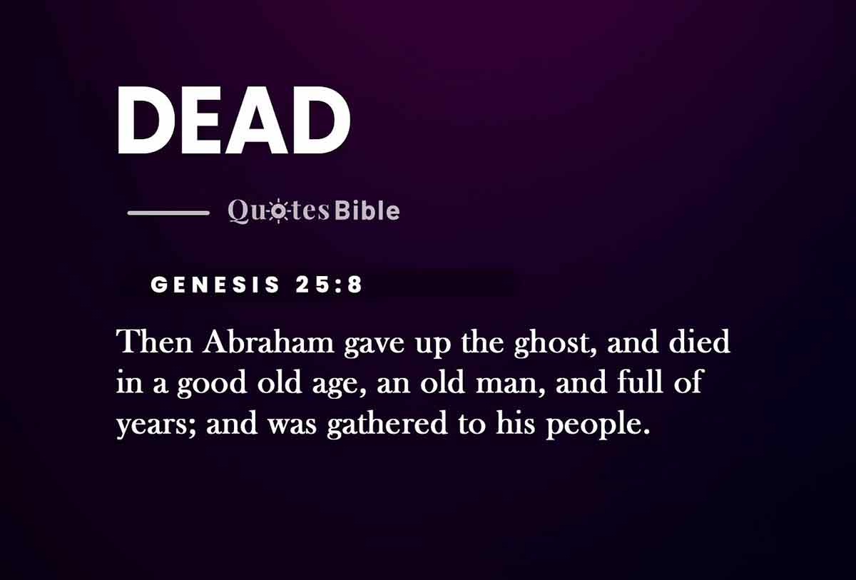 dead bible verses quote