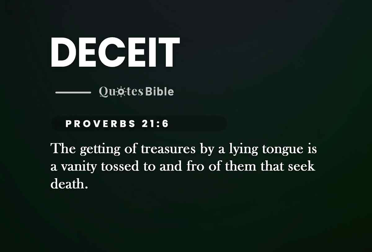 deceit bible verses quote