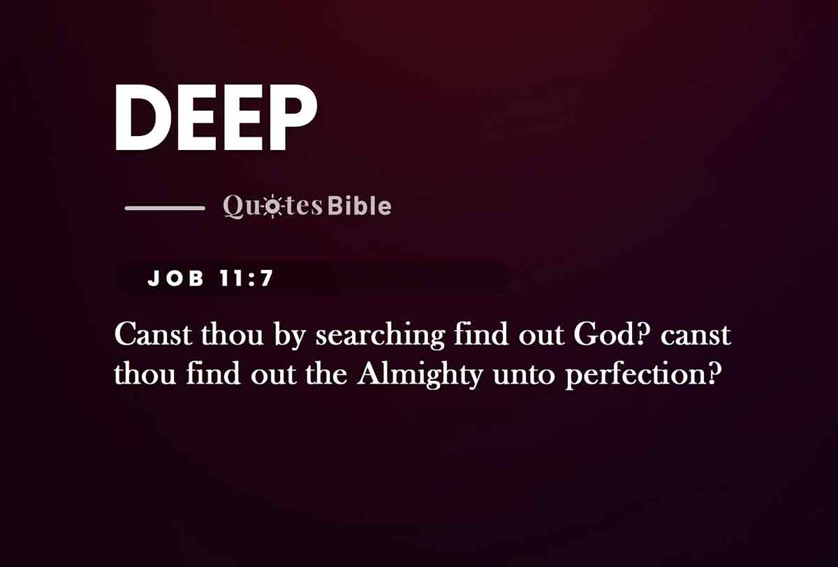 deep bible verses quote