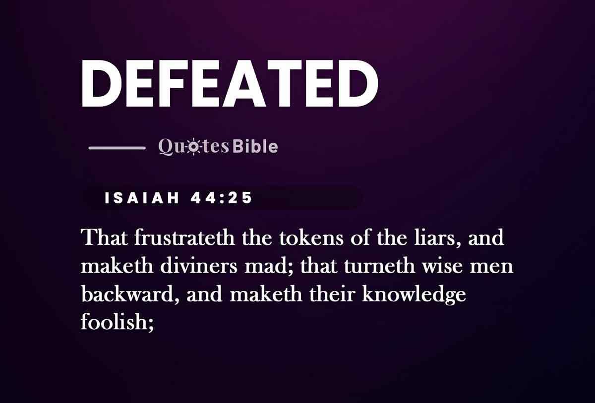 defeated bible verses photo