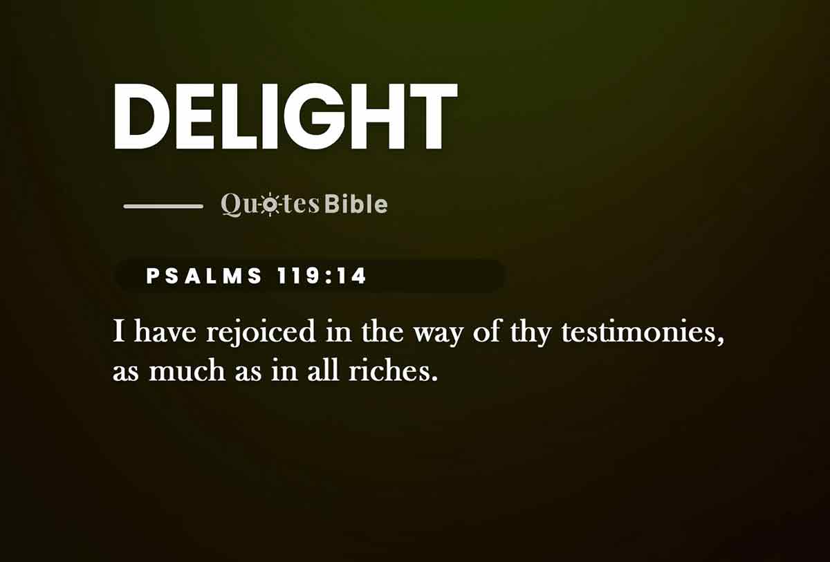 delight bible verses quote