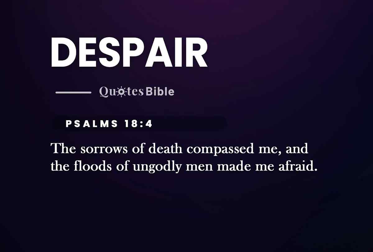despair bible verses quote