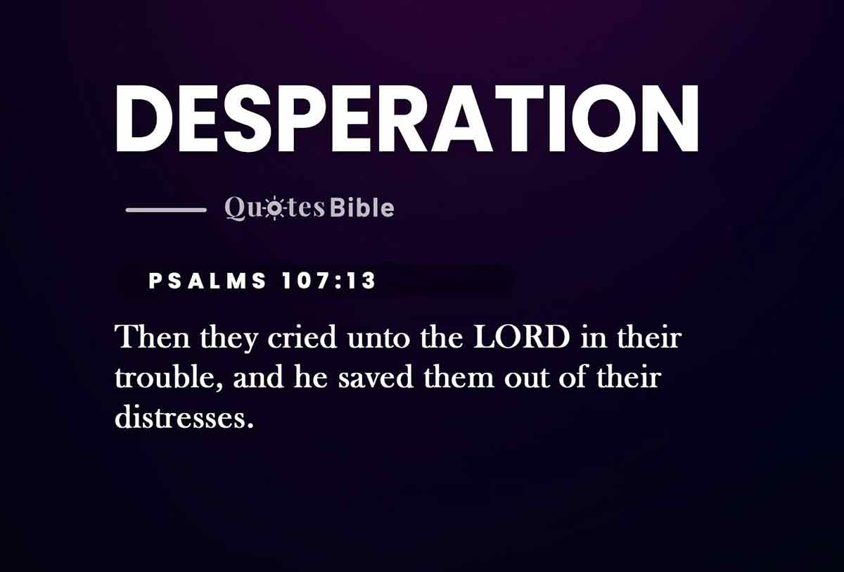 desperation bible verses quote