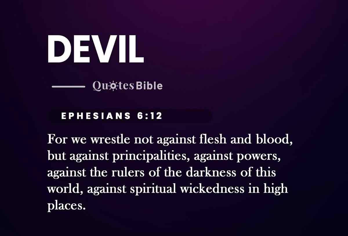 devil bible verses photo