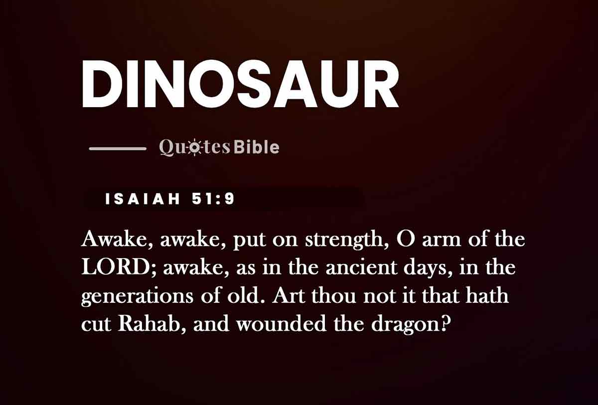 dinosaur bible verses quote