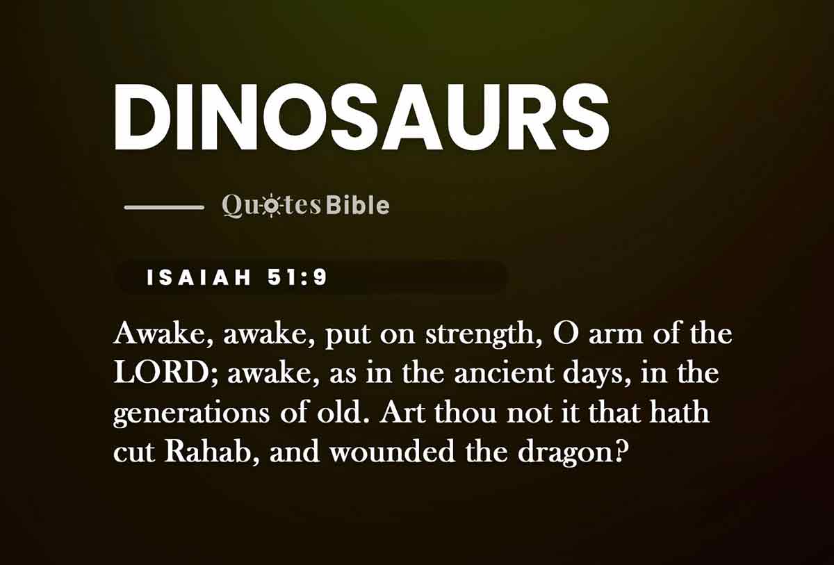 dinosaurs bible verses quote