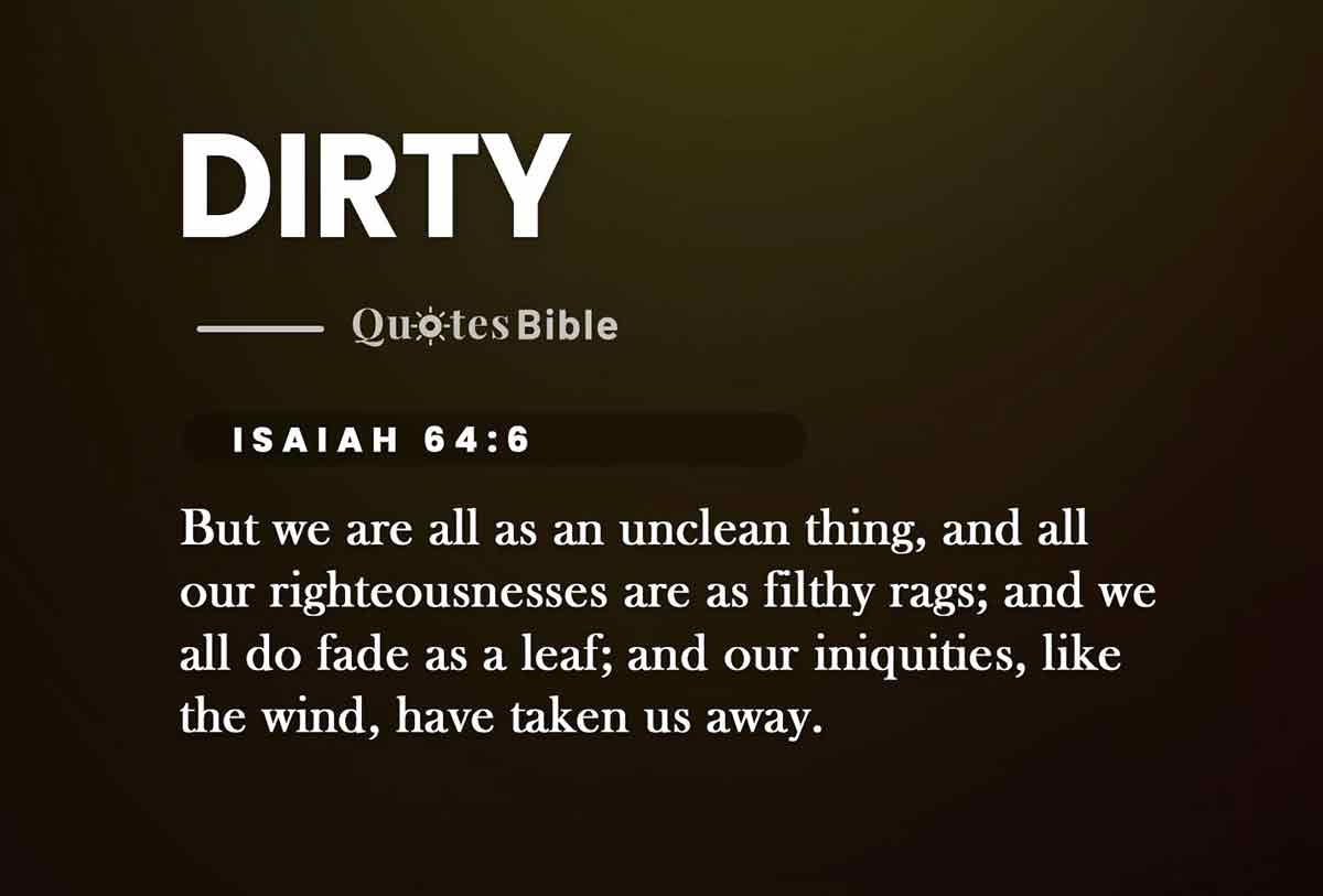 dirty bible verses quote