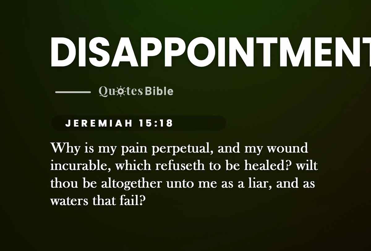 disappointment bible verses photo
