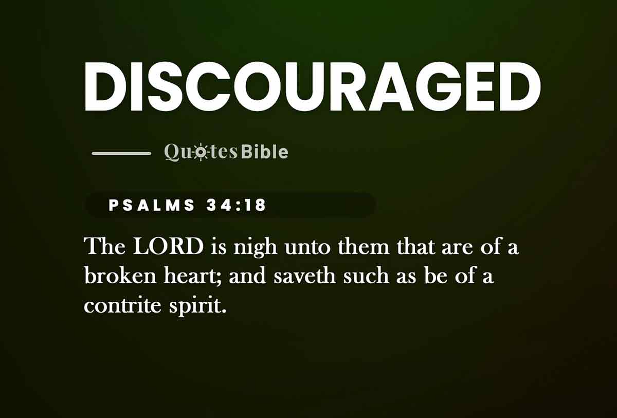 discouraged bible verses quote