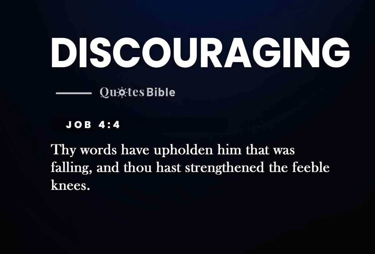 discouraging bible verses quote