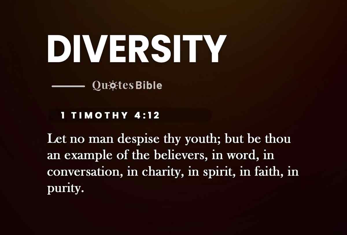 diversity bible verses quote