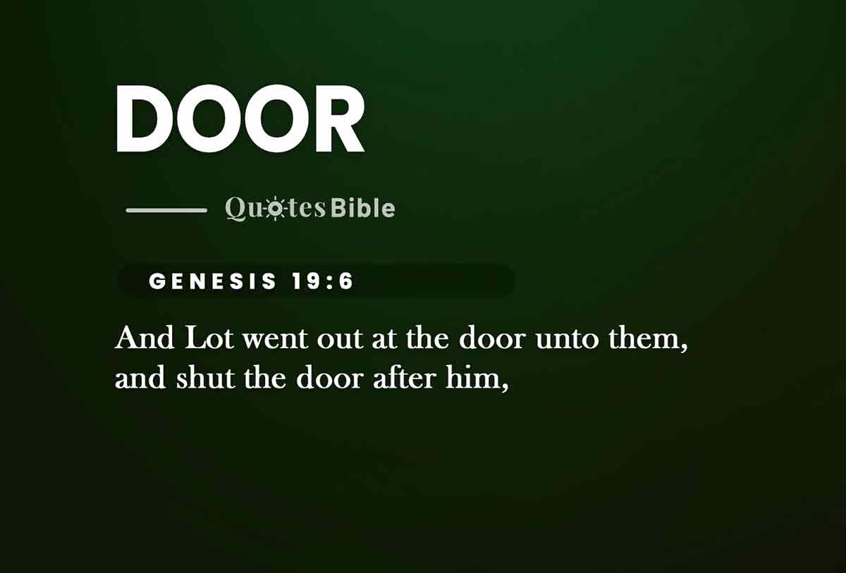 door bible verses photo