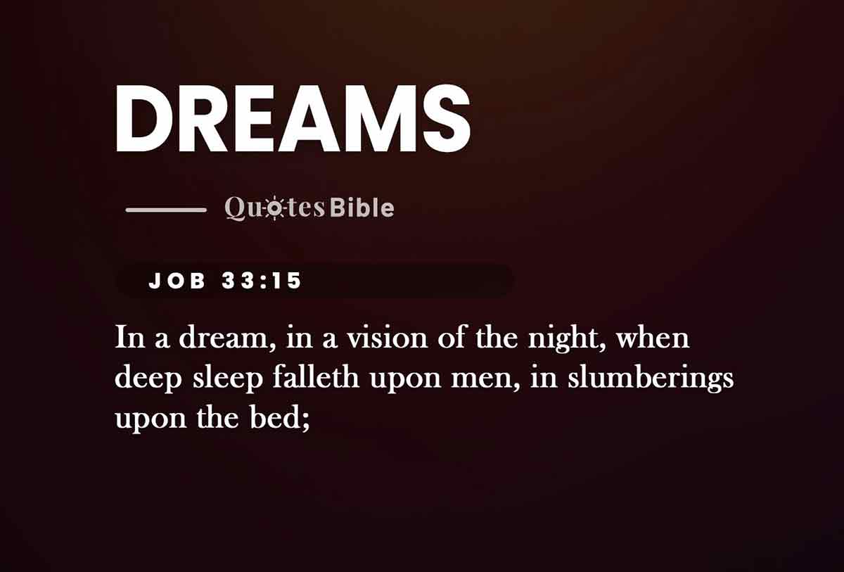dreams bible verses photo