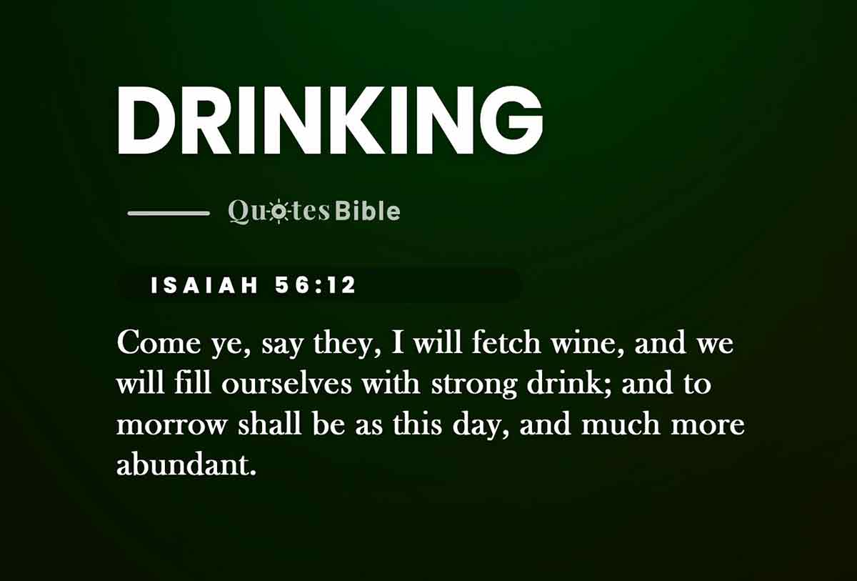 drinking bible verses quote