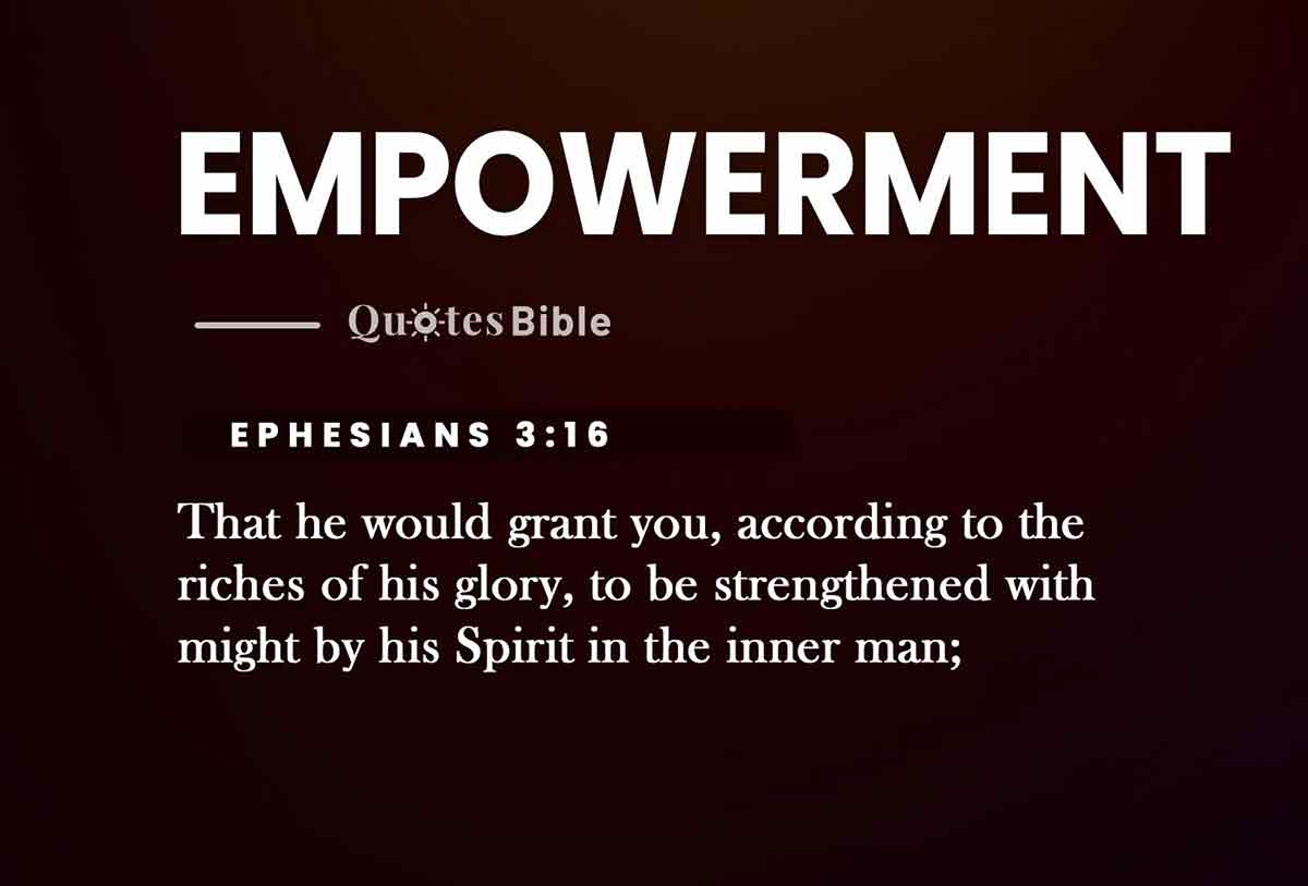 empowerment bible verses quote