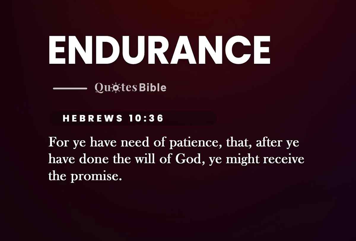 endurance bible verses quote