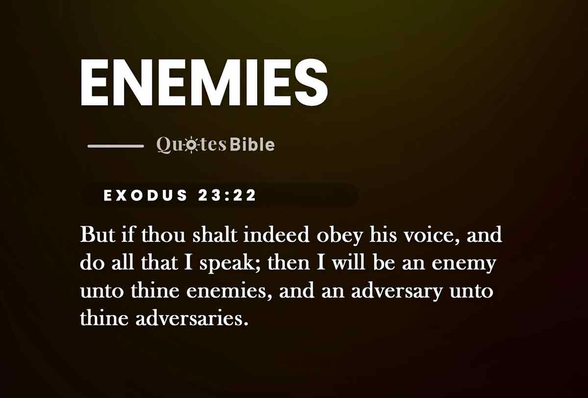 enemies bible verses quote