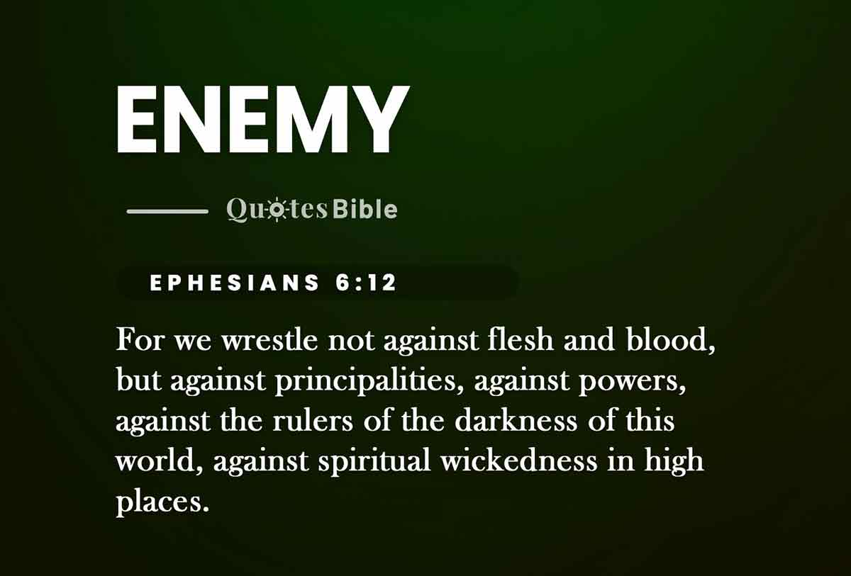 enemy bible verses quote