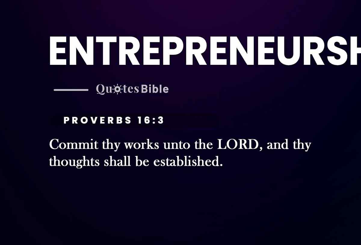 entrepreneurship bible verses photo