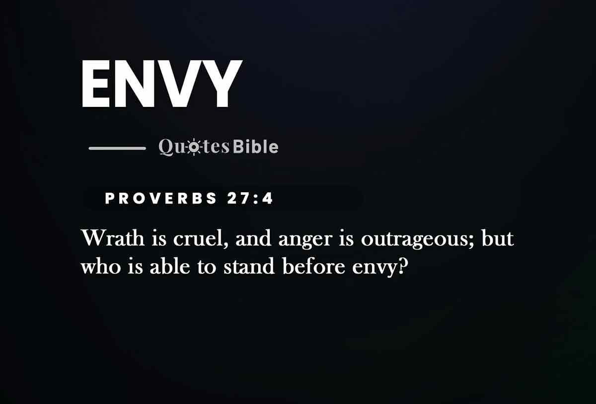 envy bible verses quote