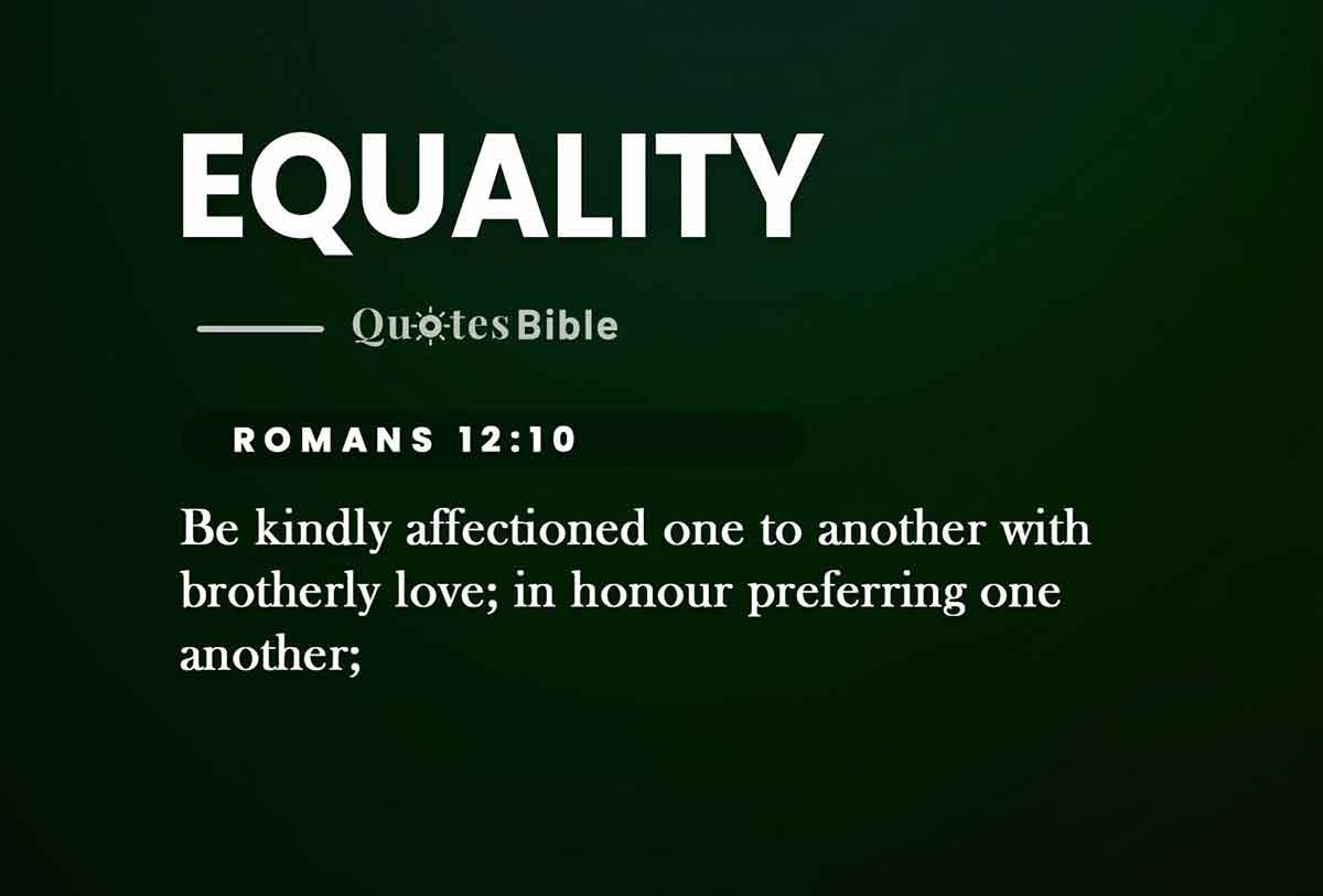 equality bible verses quote