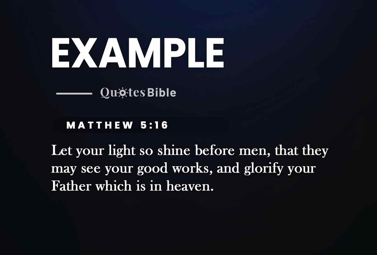 example bible verses quote