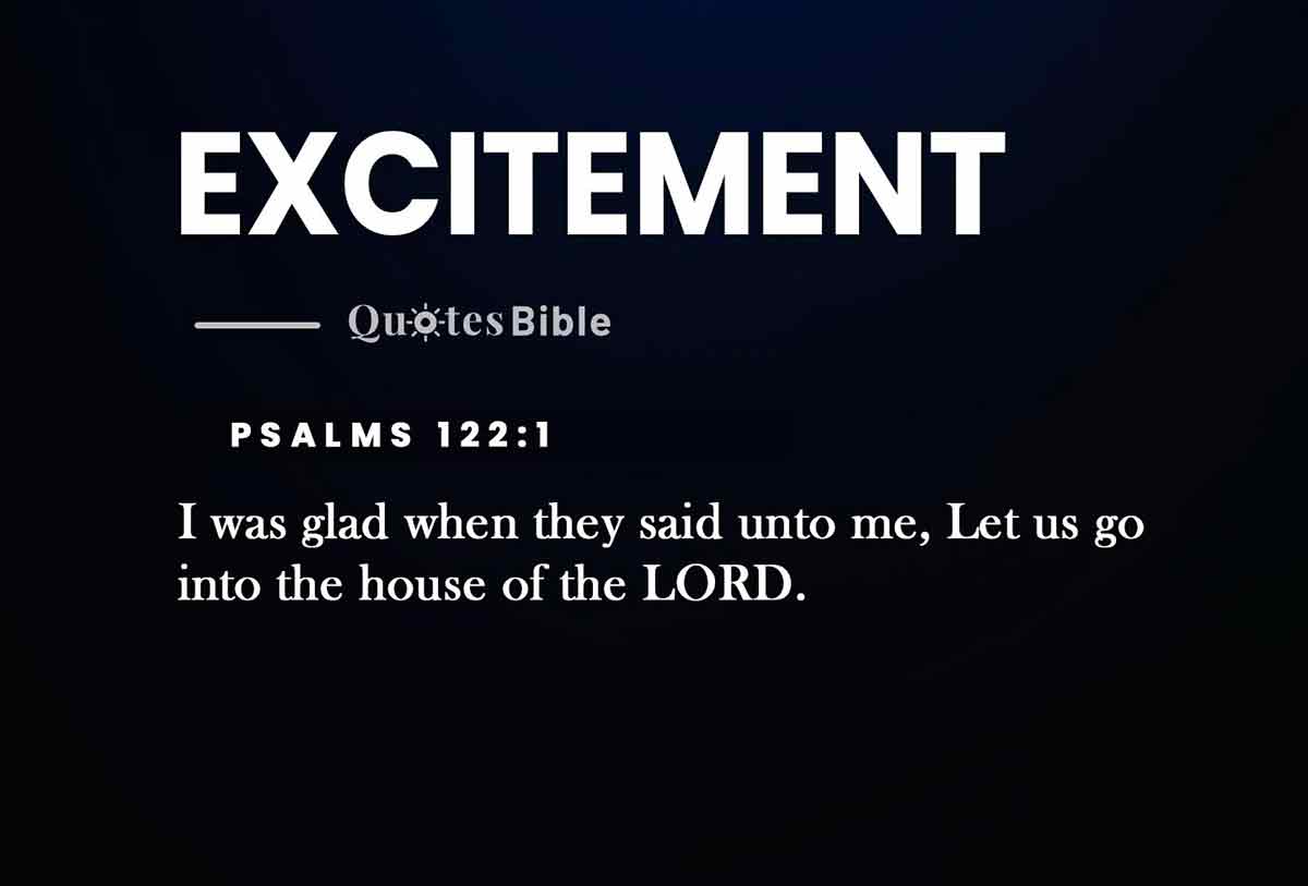 excitement bible verses quote