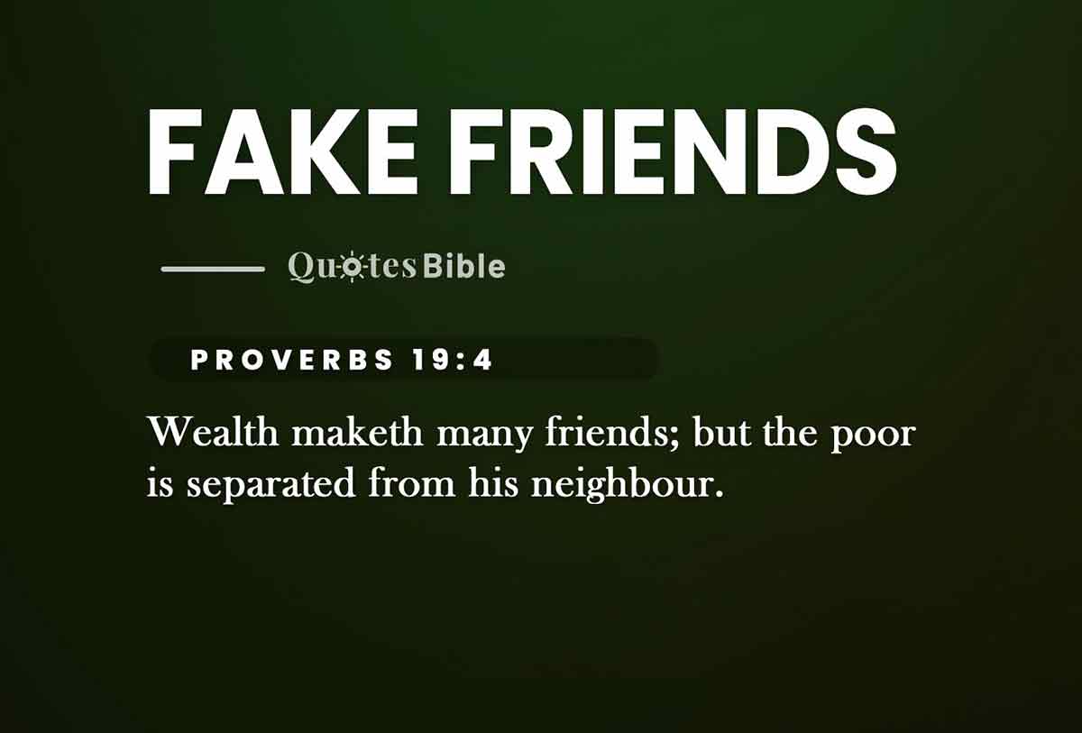 fake friends bible verses photo