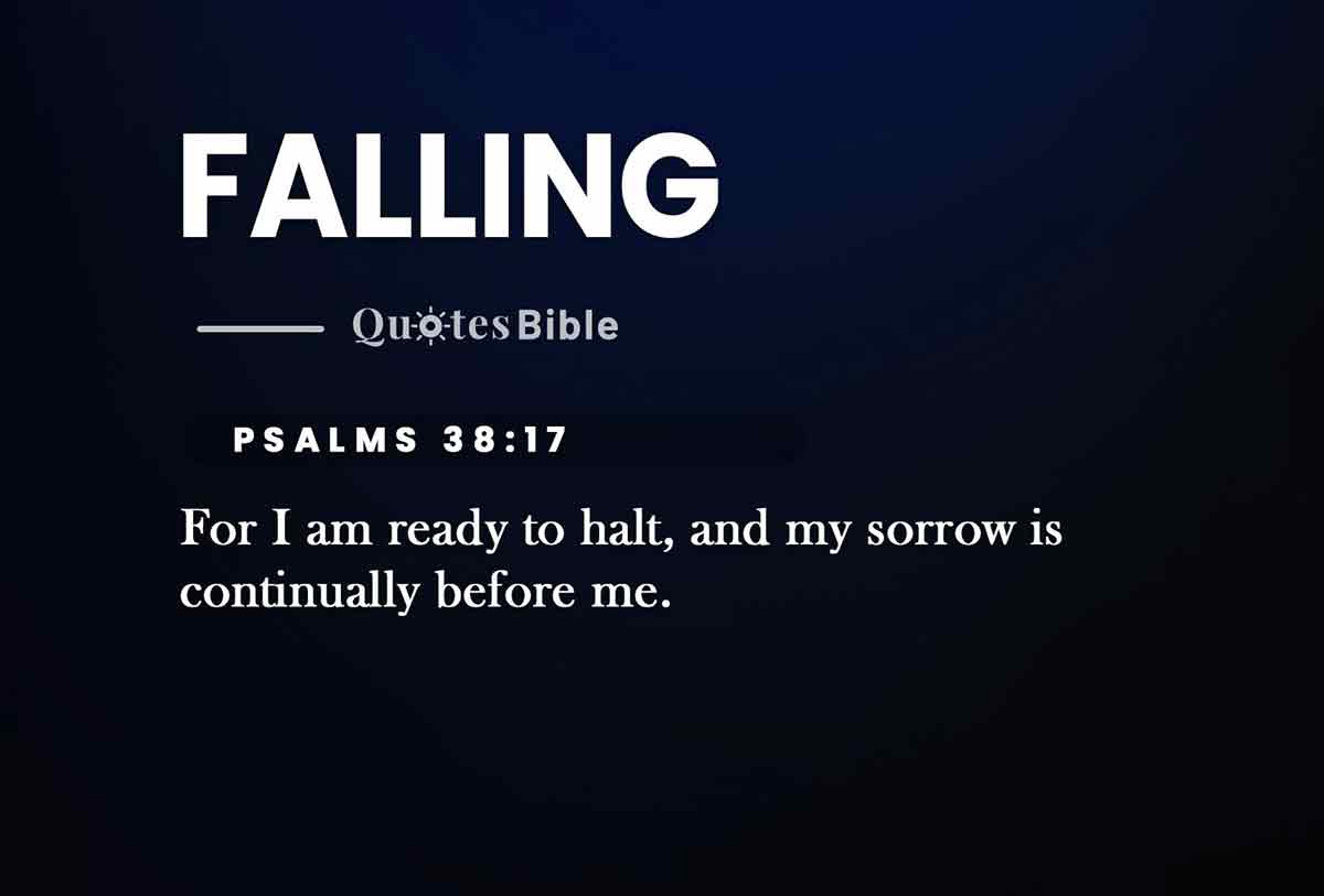 falling bible verses photo
