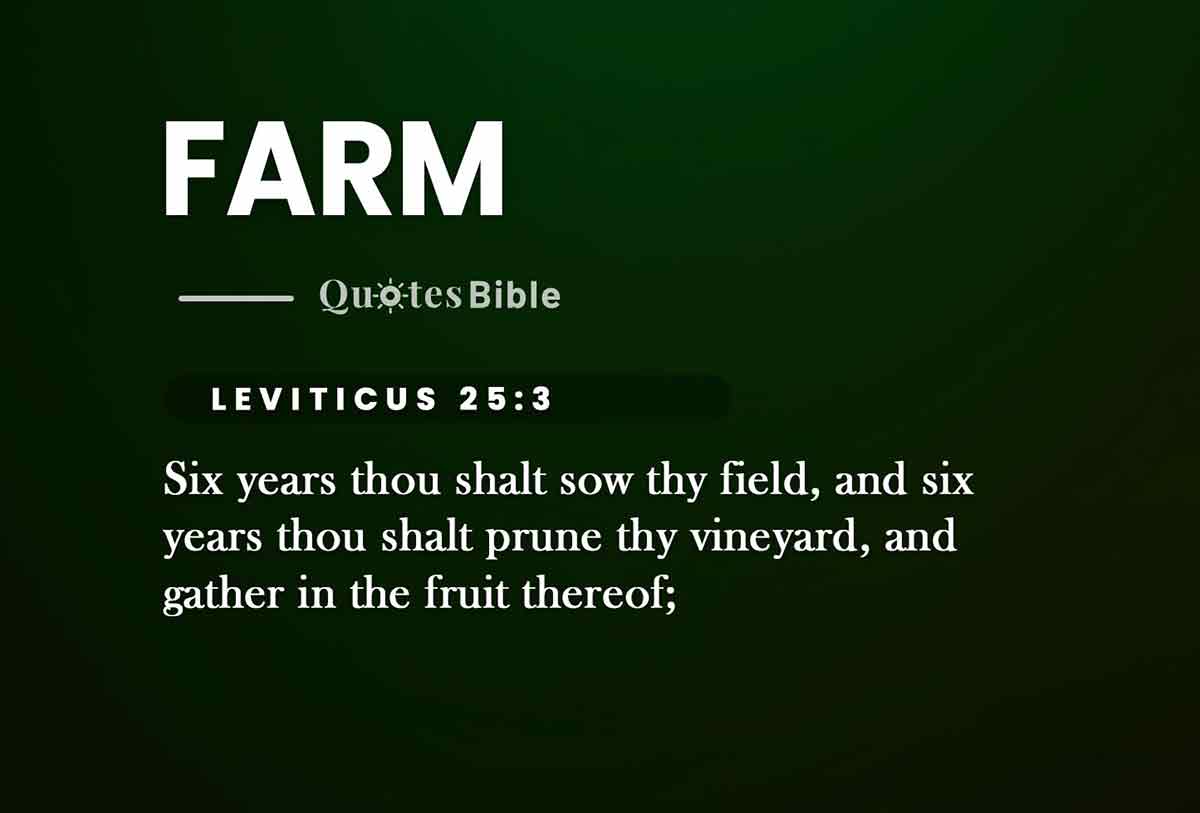 farm bible verses quote