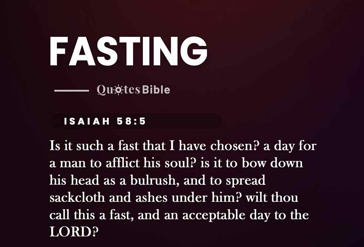 fasting bible verses quote