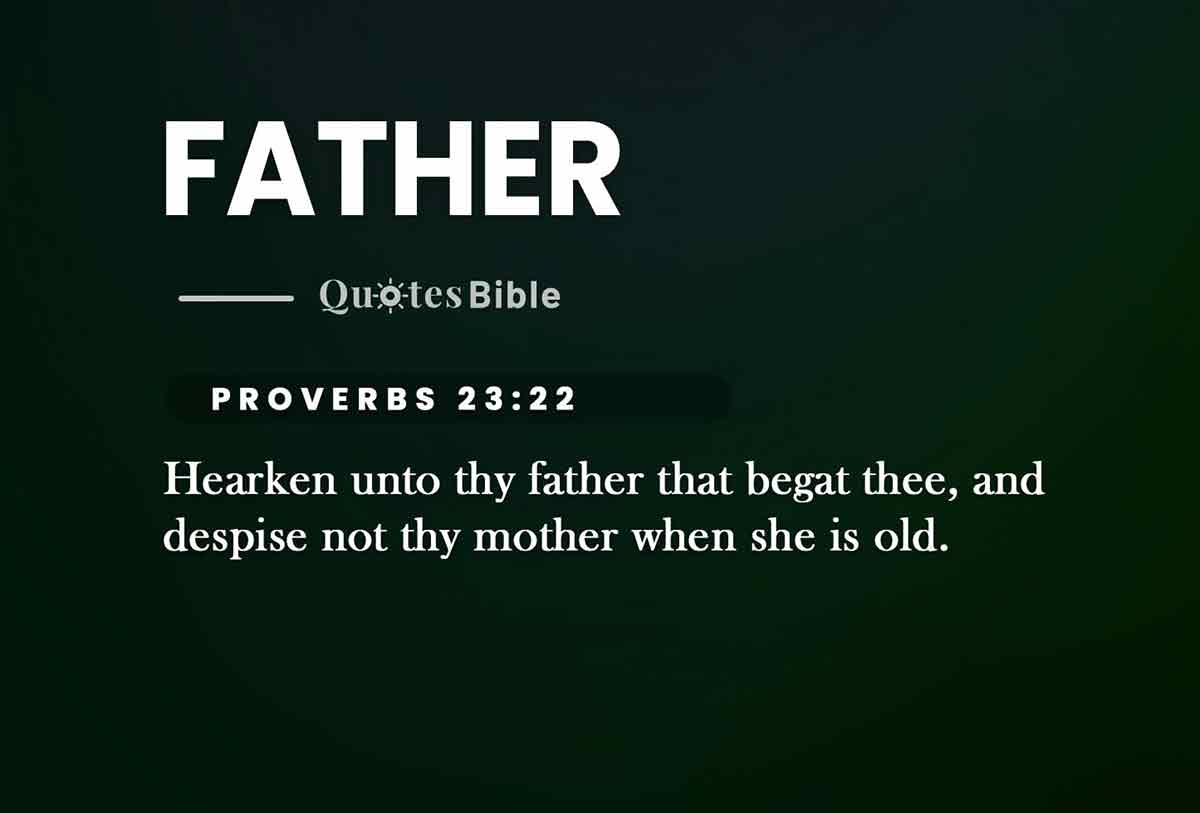 father bible verses photo