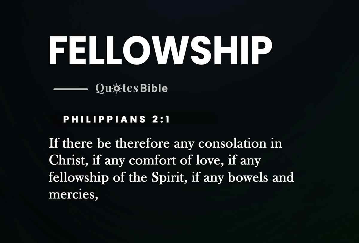 fellowship bible verses photo