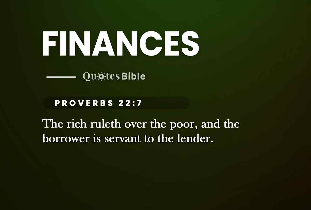 finances bible verses quote