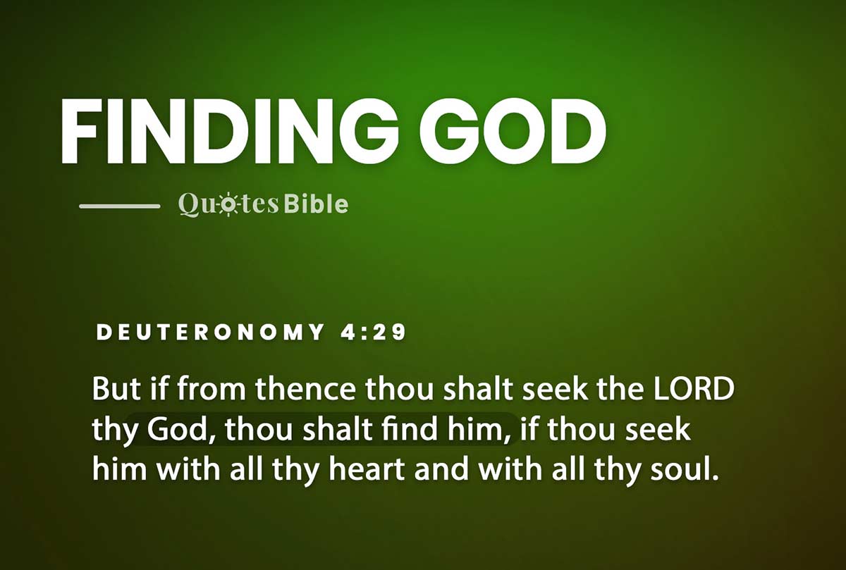 finding god bible verses quote