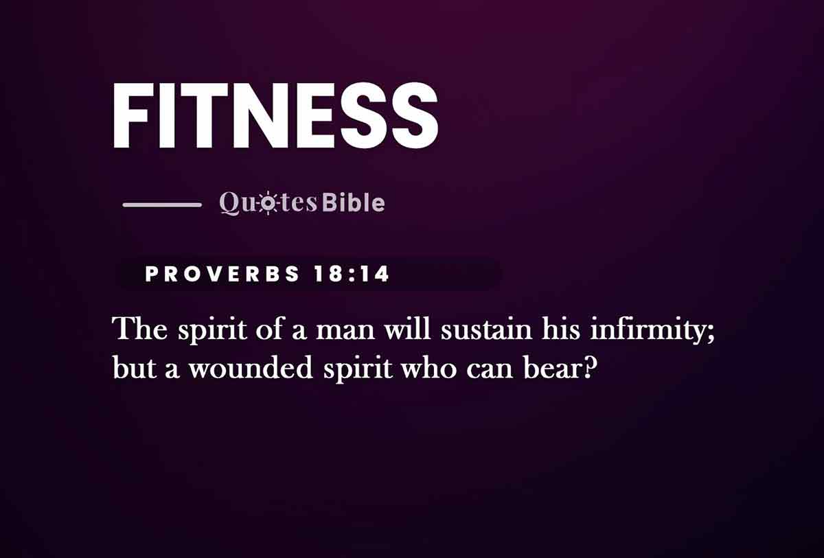 fitness bible verses quote